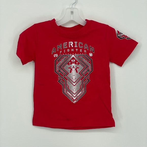 AMERICAN FIGHTER Toddler 5T Red Short Sleeve T-Shirt (31) - Picture 1 of 5